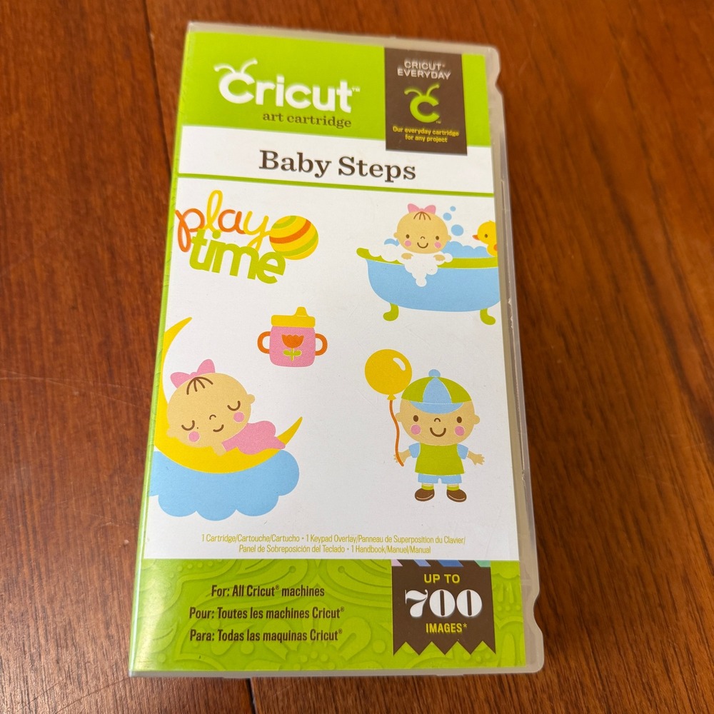Cricut Baby Steps Art Cartridge 2000595 Handbook Keypad Overlay Nursery Craft